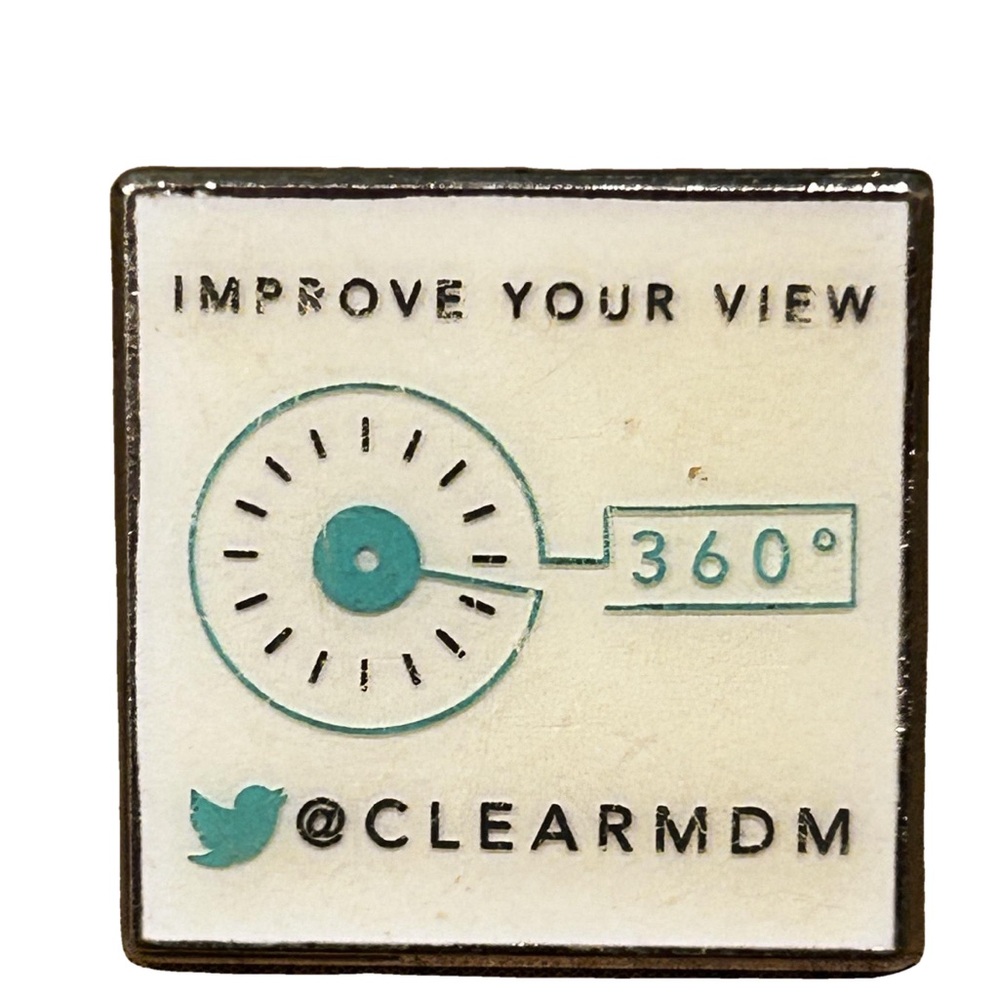 ♥️Improve Your View 360 @ClearMDM Enamel Tech Lapel Pin 3/4”